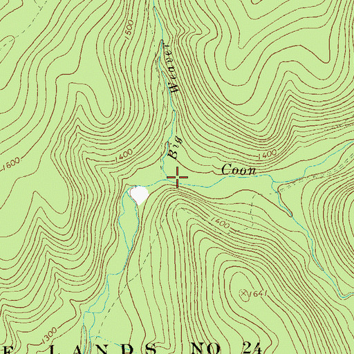 Topographic Map of Big Weaver Run, PA