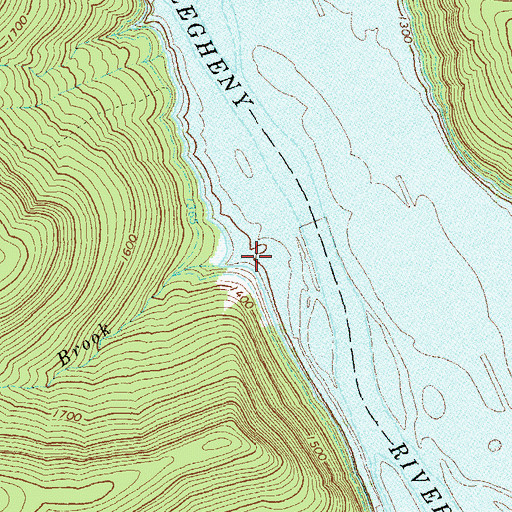 Topographic Map of Carr Brook, PA