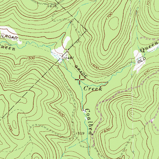 Topographic Map of Coalbed Run, PA
