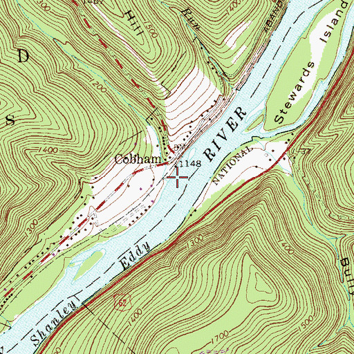 Topographic Map of Connelly Run, PA