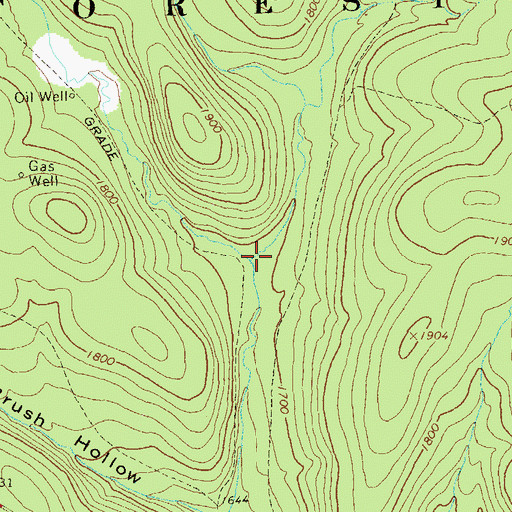 Topographic Map of Ellithorpe Run, PA
