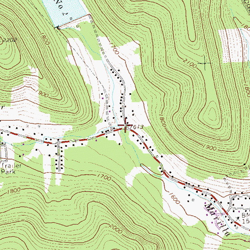 Topographic Map of Gilbert Run, PA