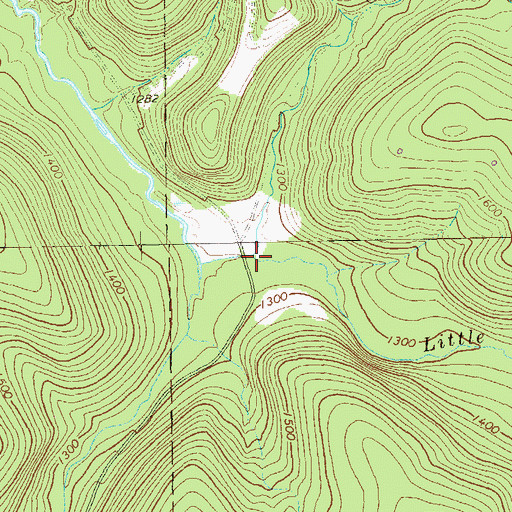 Topographic Map of Guiton Run, PA