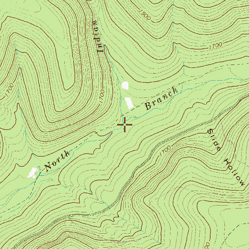 Topographic Map of Indian Run, PA