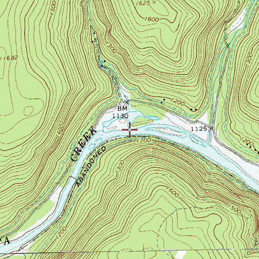 Topographic Map of Jakes Run, PA