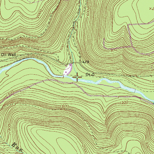 Topographic Map of Libby Run, PA