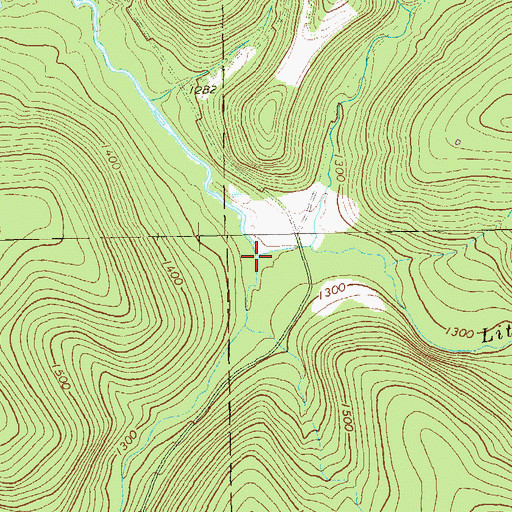 Topographic Map of Little Salmon Creek, PA