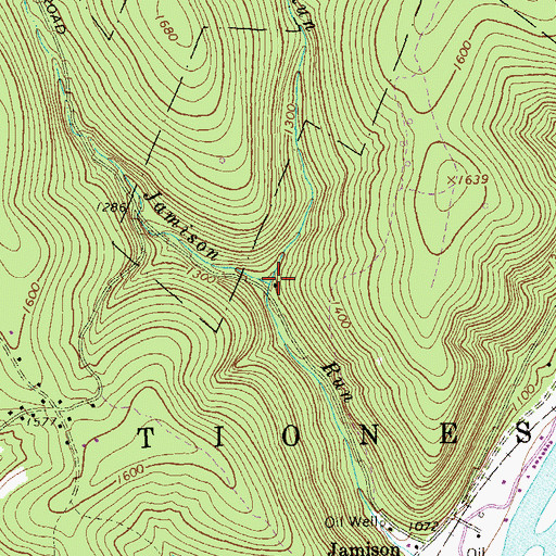 Topographic Map of McCaferdy Run, PA