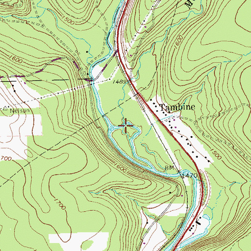 Topographic Map of Meffert Creek, PA