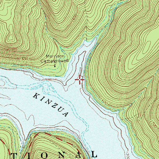 Topographic Map of Morrison Run, PA