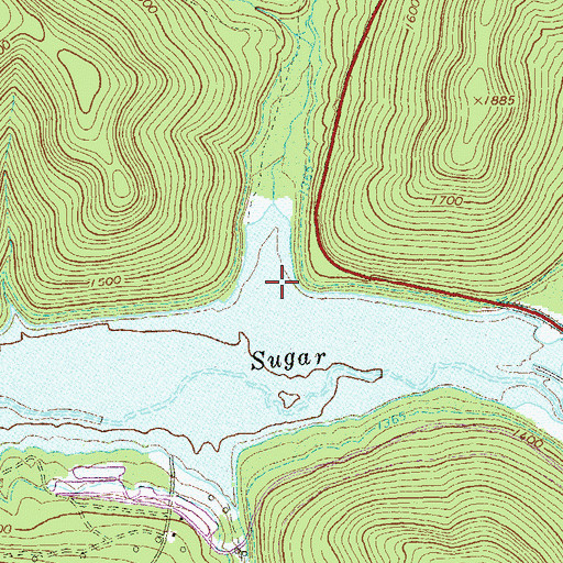 Topographic Map of Nelse Run, PA
