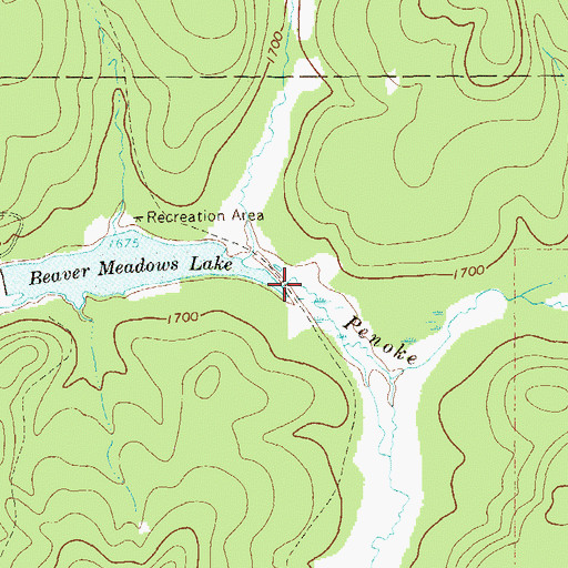 Topographic Map of Penoke Run, PA