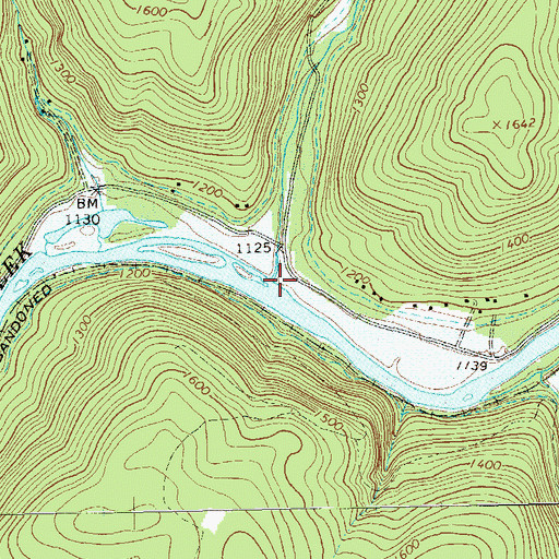 Topographic Map of Ross Run, PA