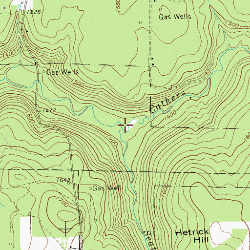 Topographic Map of Seaton Run, PA