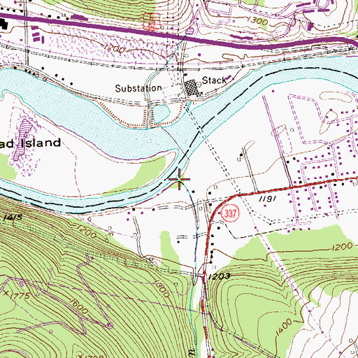 Topographic Map of Sill Run, PA