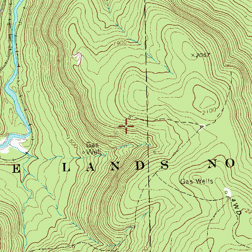 Topographic Map of State Game Lands Number 44, PA
