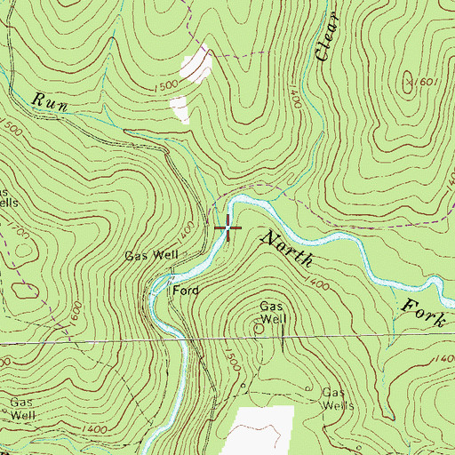 Topographic Map of Tarkiln Run, PA