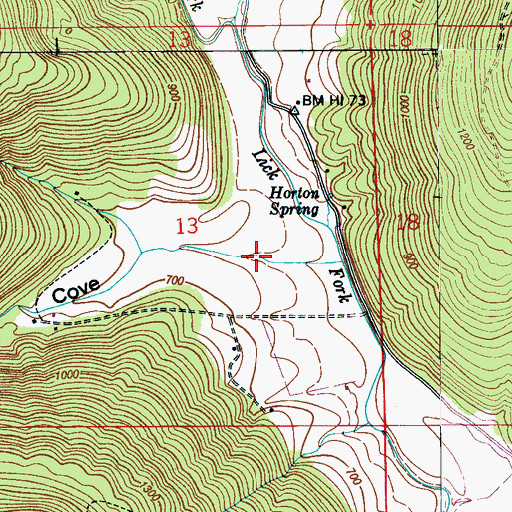 Topographic Map of Jones Cove, AL