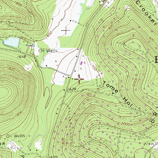 Topographic Map of Tome Hollow, PA