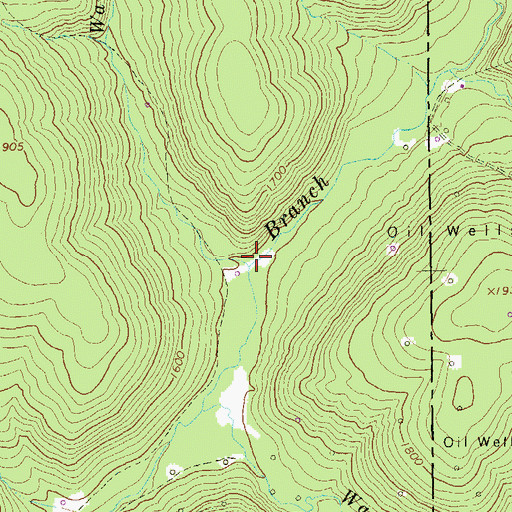 Topographic Map of Warner Run, PA