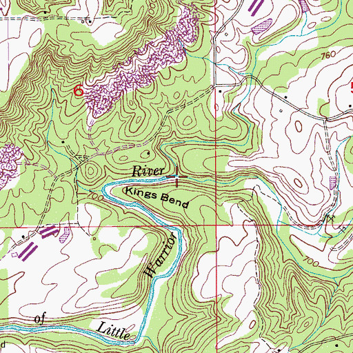 Topographic Map of Jones Creek, AL