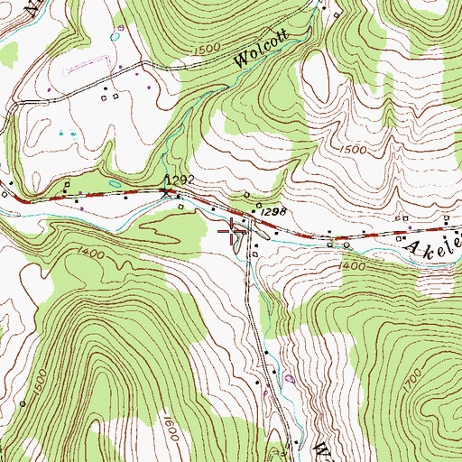 Topographic Map of Widdlefield Run, PA