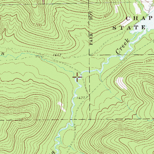 Topographic Map of Wildcat Run, PA
