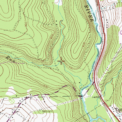 Topographic Map of Wolf Run, PA