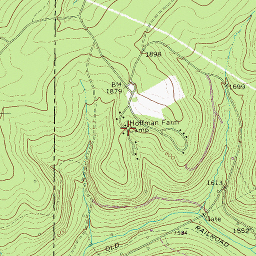 Topographic Map of Hoffman Farm Camp, PA