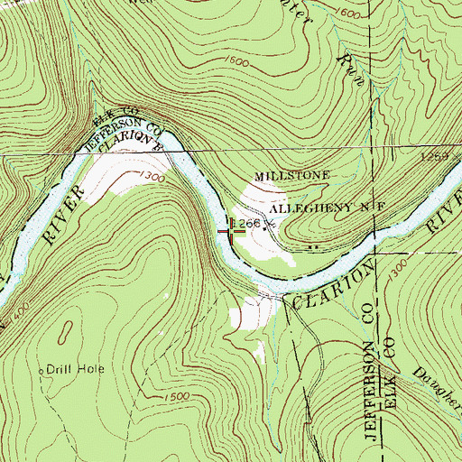Topographic Map of Painter Run, PA
