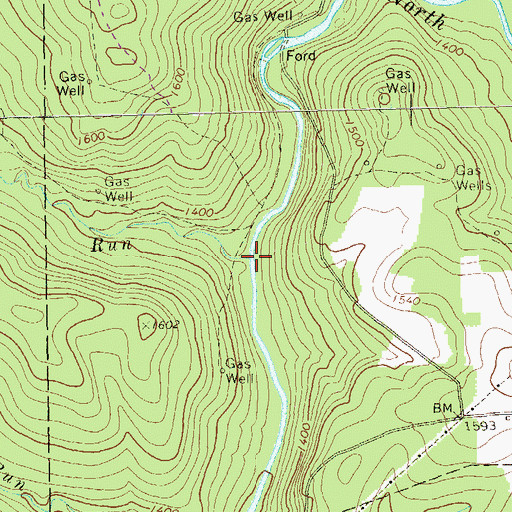 Topographic Map of Shippen Run, PA