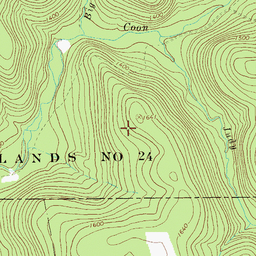 Topographic Map of State Game Lands Number 24, PA
