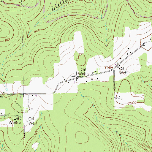 Topographic Map of Cherry Grove Airport (historical), PA