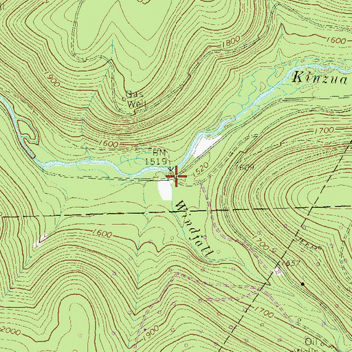 Topographic Map of Olivedale, PA