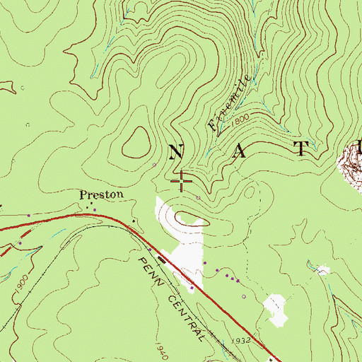 Topographic Map of CCC Camp (historical), PA