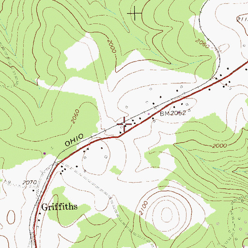 Topographic Map of Stenstrom School, PA