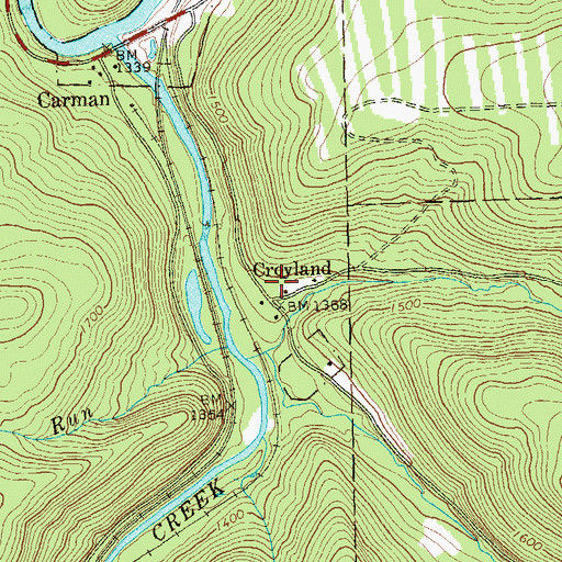 Topographic Map of CCC Camp (historical), PA