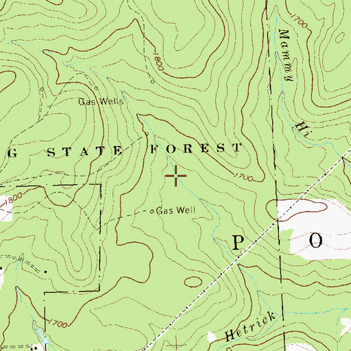 Topographic Map of Truman Trail, PA