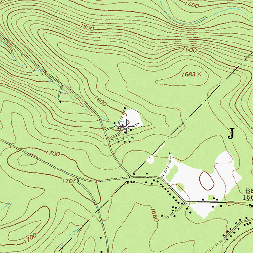 Topographic Map of CCC Camp (historical), PA