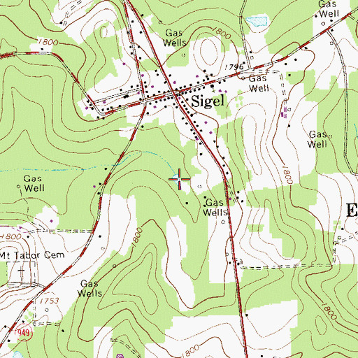 Topographic Map of Truman Pond, PA