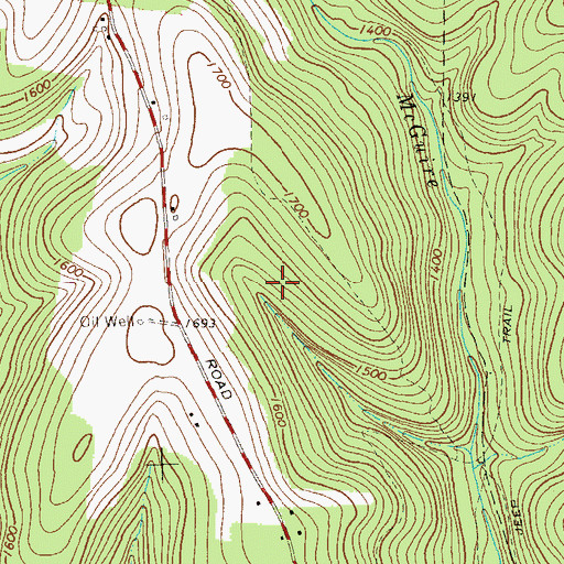 Topographic Map of Morrison Hill School, PA