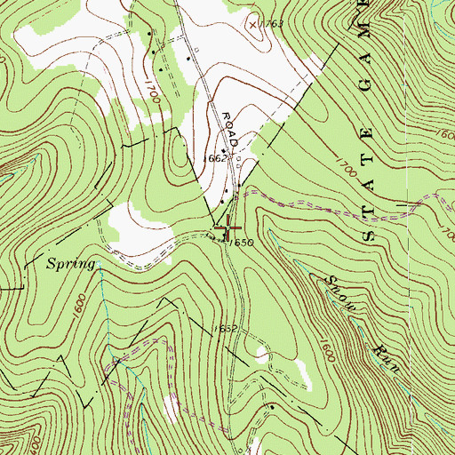 Topographic Map of McGuire School, PA