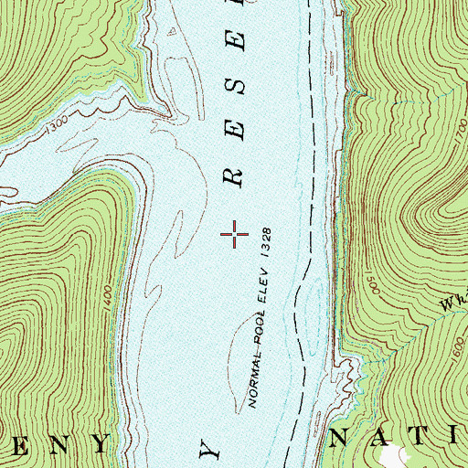Topographic Map of Cornplanter (historical), PA
