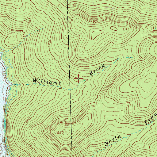 Topographic Map of Willow Bay Recreation Area, PA