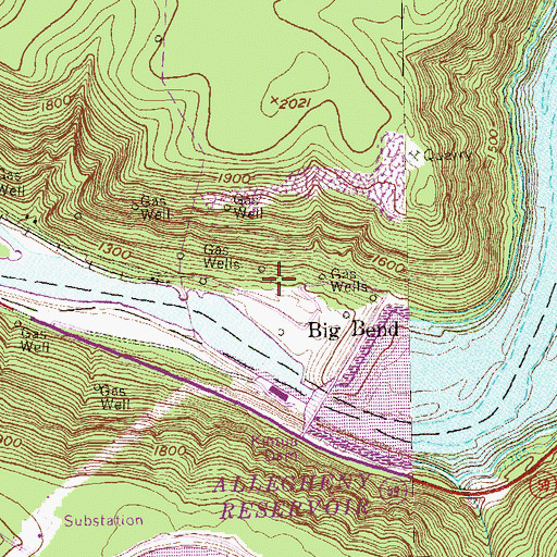 Topographic Map of Allegheny National Fish Hatchery, PA