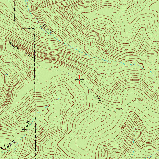 Topographic Map of Pennsylvania Trail, PA