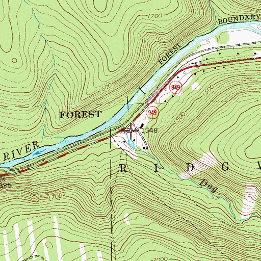 Topographic Map of Tapawingo, PA