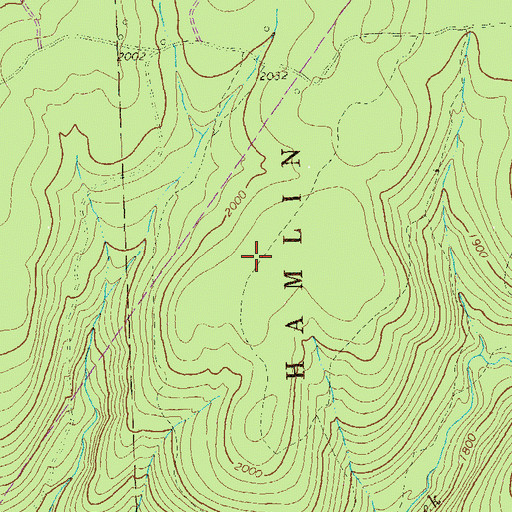 Topographic Map of Mead Trail Bike Trail, PA