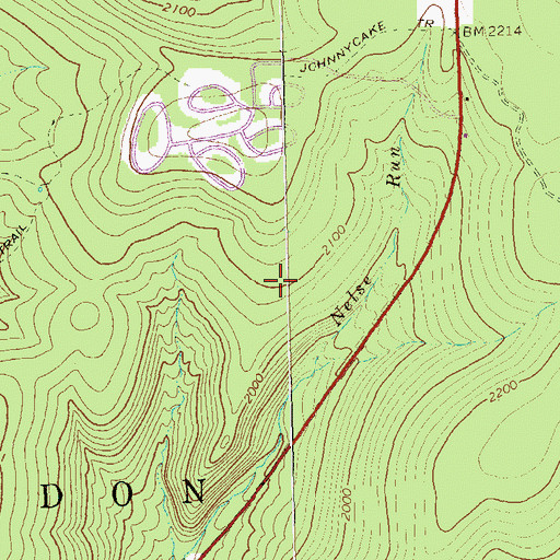 Topographic Map of Land of Many USES Interpretive Trail, PA