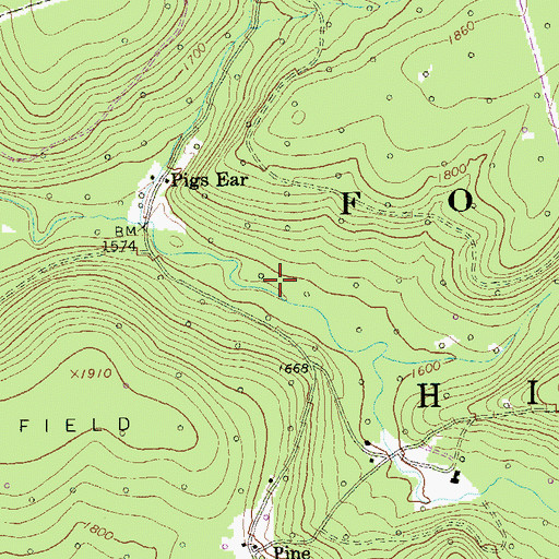 Topographic Map of Hi-La Fish Rearing Pool, PA